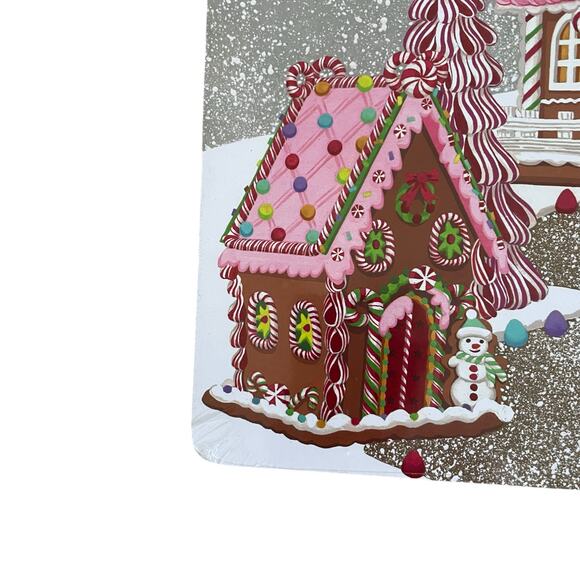 Gingerbread House Cork Backed Hard Placemats 12x16 Set of 4 Christmas New - Picture 6 of 9